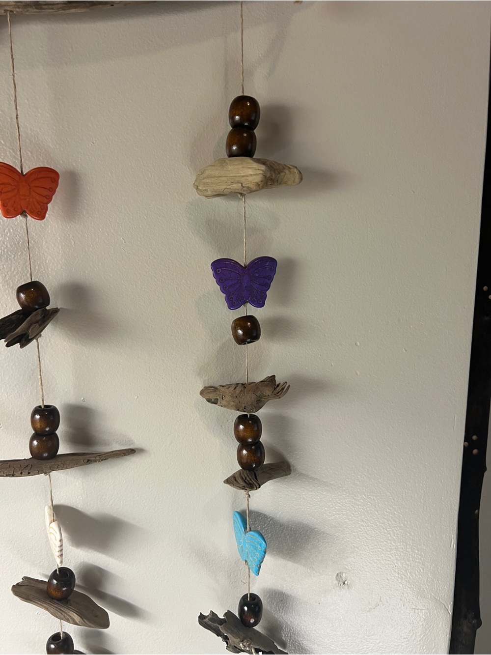 Handmade Driftwood Butterfly Wind Chime - Multicolor - Picture 14 of 15